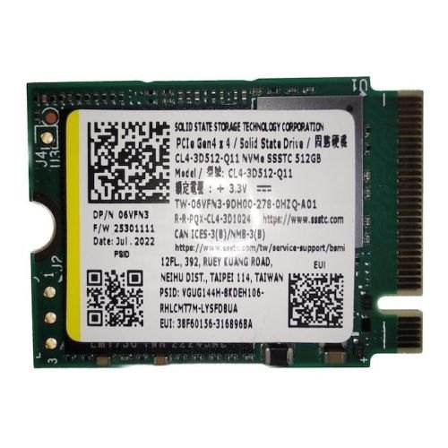 Solid State Drives Solid State Storage Tech Corp./Kioxia M.2 2230 NVMe 512GB M.2 PCIe Gen 4